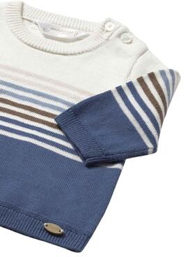 Mayoral Jersey in Blau und Beige für Babys