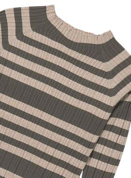 Mayoral Halbmond-Pullover in Beige und Grün für Mädchen