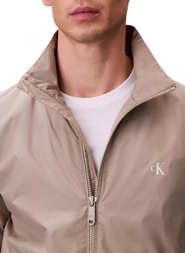 Herren-Beige-Jacke Calvin Klein Jeans Harrington