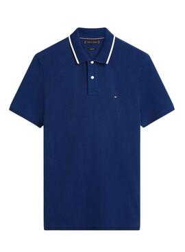 Polo Tommy Hilfiger Pique blau für Herren