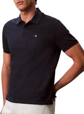 Polo Calvin Klein Jeans Monogramm in Marineblau für Herren.