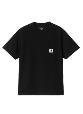 T-Shirt Carhartt Pocket schwarz für Damen