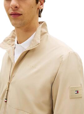 Tommy Hilfiger Marken-Beige-Jacke für Herren.