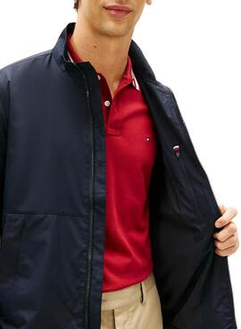 Tommy Hilfiger Marken-Blouson in Marineblau für Herren