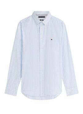 Hemd Tommy Hilfiger Gingham weiß und blau für Herren