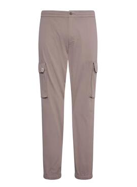 Hose Cargo Calvin Klein Jeans Elastic Twill in Vintage-Khaki für Herren.