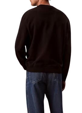 Sweatshirt Calvin Klein Jeans Monologo schwarz für Herren.