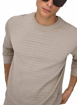 Nur das Jersey Only and Sons Berry beige für Herren.