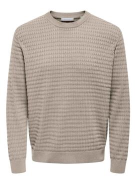 Nur das Jersey Only and Sons Berry beige für Herren.