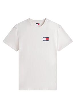 Tommy Jeans Essential Flag T-Shirt in Weiß für Herren
