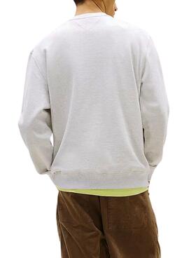 Tommy Jeans 90S Block Hoodie grau für Herren.