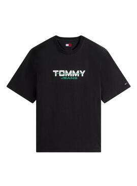 Tommy Jeans 90S Block T-Shirt schwarz für Herren.