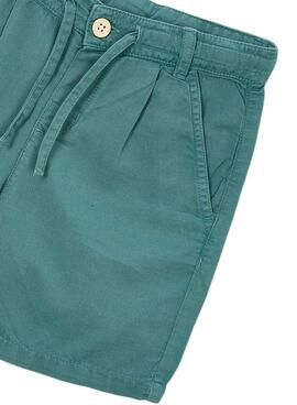 Bermuda Mayoral Leinen Relax Fit in Grün für Jungen.