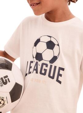 T-shirt Mayoral League weiß für Jungen