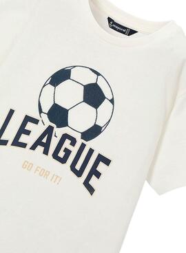 T-shirt Mayoral League weiß für Jungen