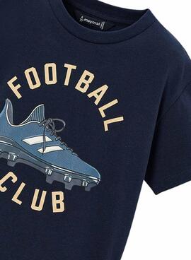 T-shirt Mayoral Football Club in Marineblau für Jungen.