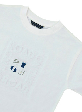 T-Shirt Mayoral On The Road weiß für Jungen