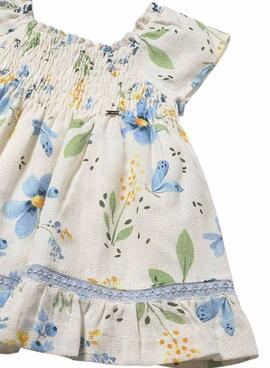 Kleid Mayoral Blumen blau für Baby