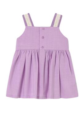 Kleid Mayoral Häkel lila für Baby