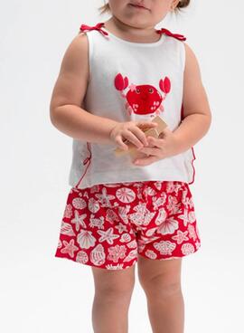 Set Mayoral in Rot und Weiß für Baby