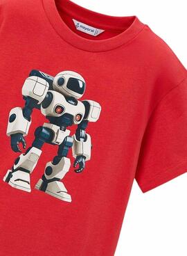 T-Shirt Mayoral Roboter rot für Jungen