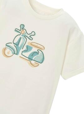 T-shirt Mayoral Vespa weiß für Jungen.