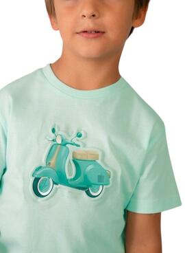 T-shirt Mayoral Vespa Türkis für Jungen.