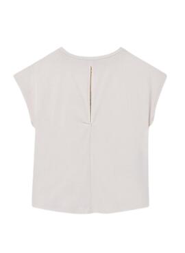 T-shirt Mayoral Girl in gebrochenem Weiß für Mädchen.