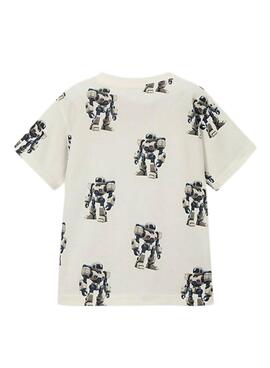 T-shirt Mayoral Robots weiß für Jungen