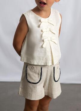 Kinderanzug in rosa Streifen von Mayoral.