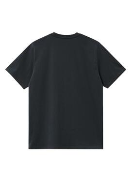 T-shirt Carhartt Script in Marineblau für Herren