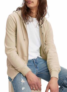 Sweatshirt Levi's Original Zip beige für Herren