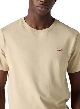 Original Levi's T-Shirt in Beige für Herren.