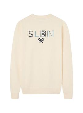 Kapuzenpullover Silbon mit ethnischem Logo in Beige für Herren.