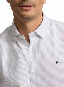 Hemd Silbon Oxford blau gestreift für Herren