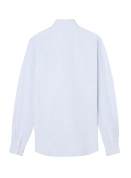 Hemd Silbon Oxford blau gestreift für Herren