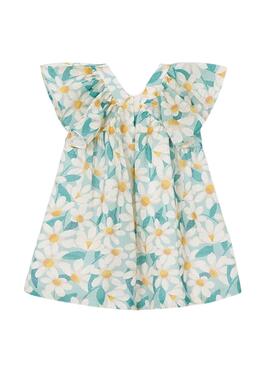 Kleid Mayoral mit blauen und gelben Gänseblümchen für Mädchen