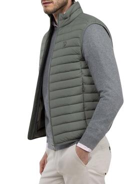 Basisches grünes Herren-Weste von El Ganso