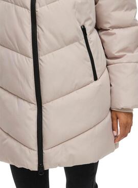 Gepolsterter Mantel Vila Milja in Beige für Damen