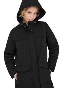 Parka Only Masstrich schwarz für Damen