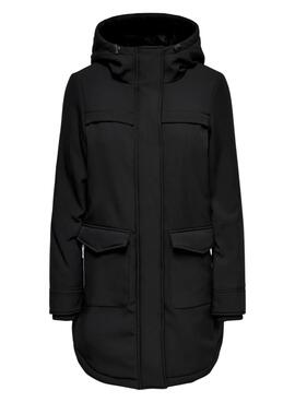 Parka Only Masstrich schwarz für Damen
