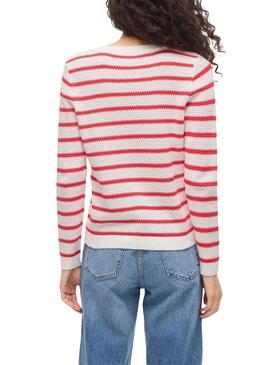 Vila Vidalo-Trikot in Weiß und Rot für Damen.