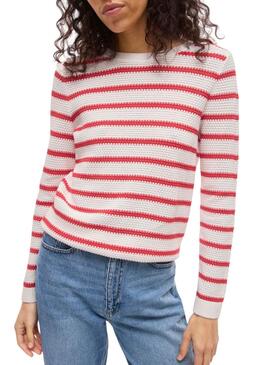 Vila Vidalo-Trikot in Weiß und Rot für Damen.