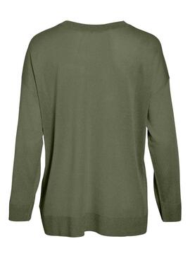 Feinstrickpullover Vila Vinowy in Grün für Damen