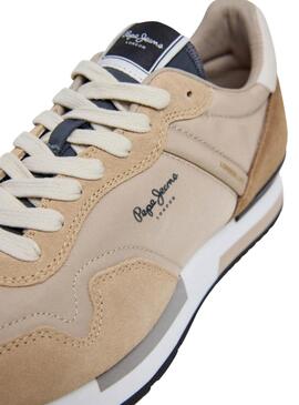Turnschuhe Pepe Jeans Hailon beige für Herren.