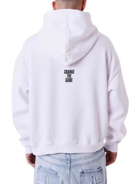 Sweatshirt Project x Paris Change The Game in Weiß für Herren