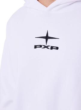 Sweatshirt Project x Paris Change The Game in Weiß für Herren
