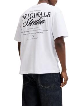 T-Shirt Jack and Jones Norrebro weiß für Herren