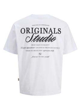 T-Shirt Jack and Jones Norrebro weiß für Herren