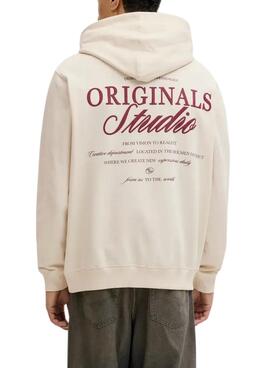 Sweatshirt Jack and Jones Norrebro beige für Herren